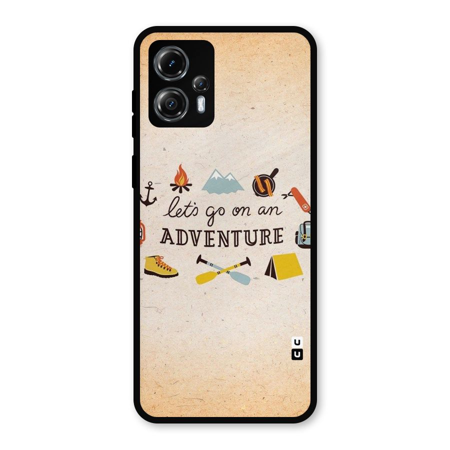 Lets Adventure Life Metal Back Case for Moto G13