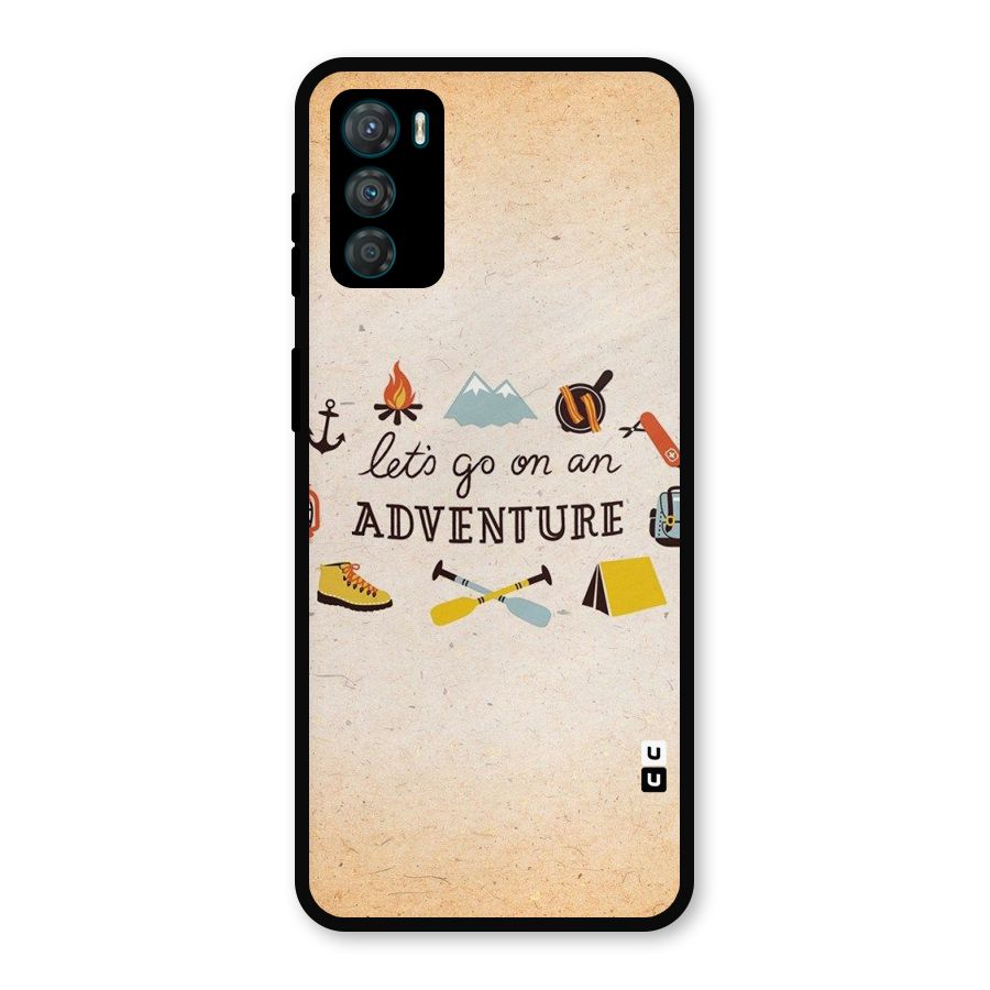 Lets Adventure Life Metal Back Case for Moto G42