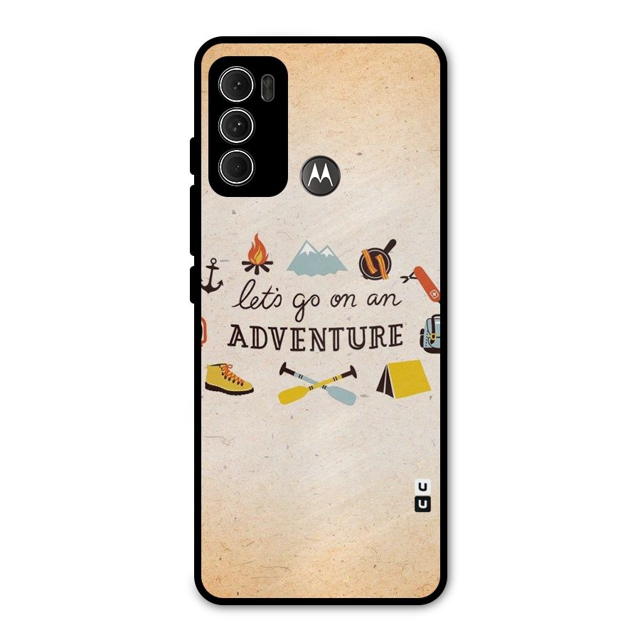 Lets Adventure Life Metal Back Case for Moto G60