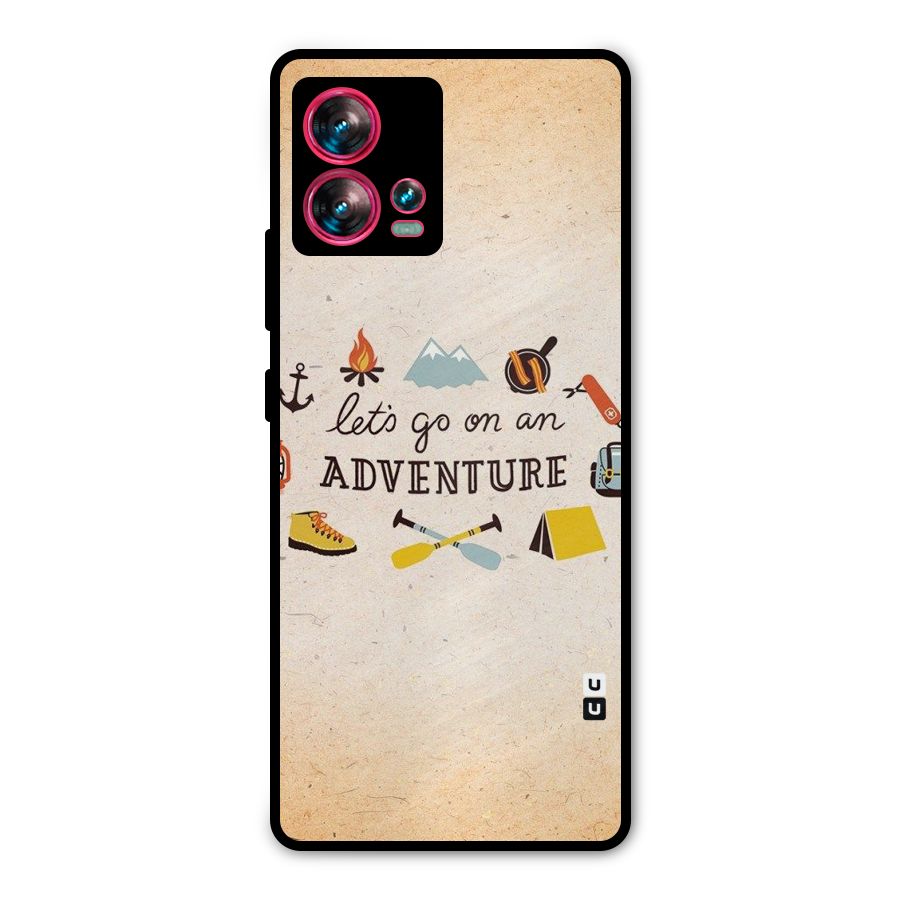Lets Adventure Life Metal Back Case for Motorola Edge 30 Fusion