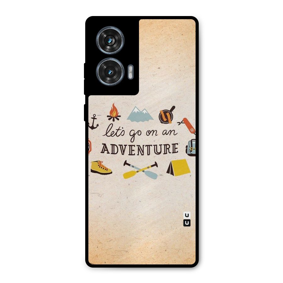 Lets Adventure Life Metal Back Case for Motorola Edge 50 Fusion