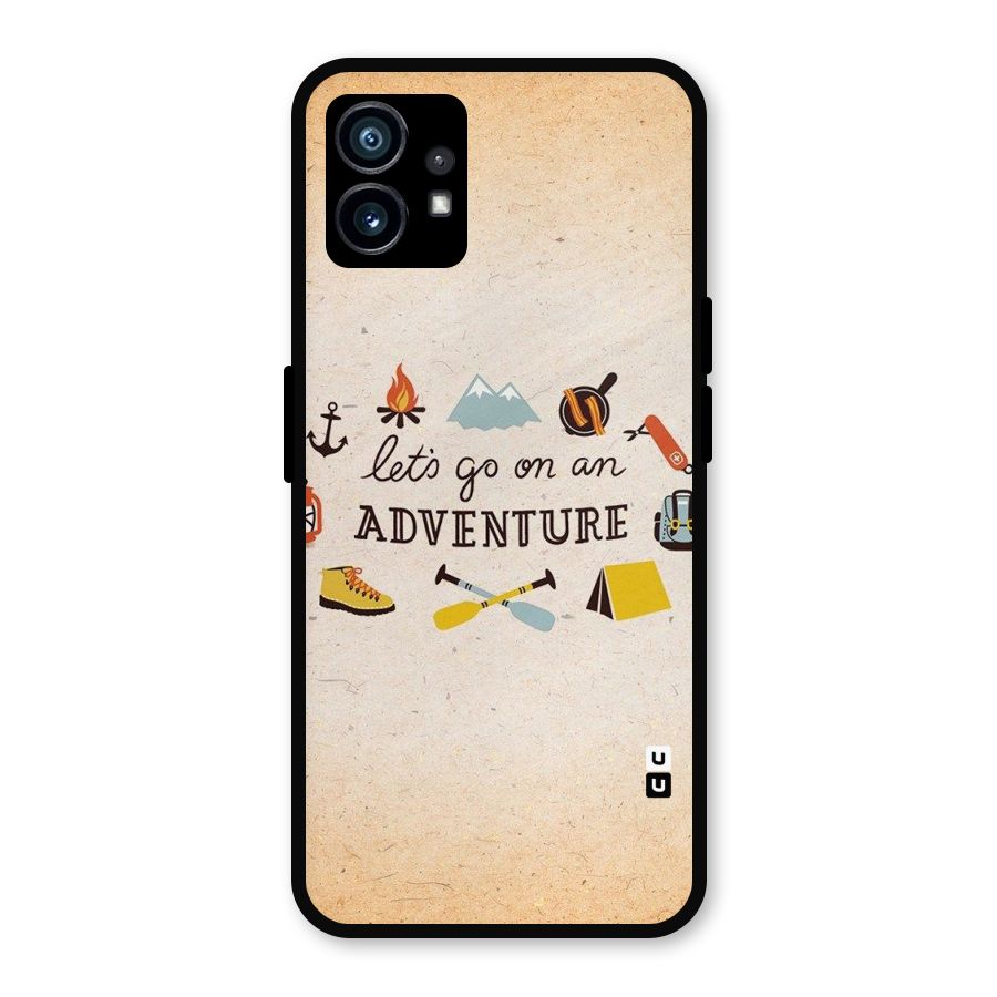 Lets Adventure Life Metal Back Case for Nothing Phone 1