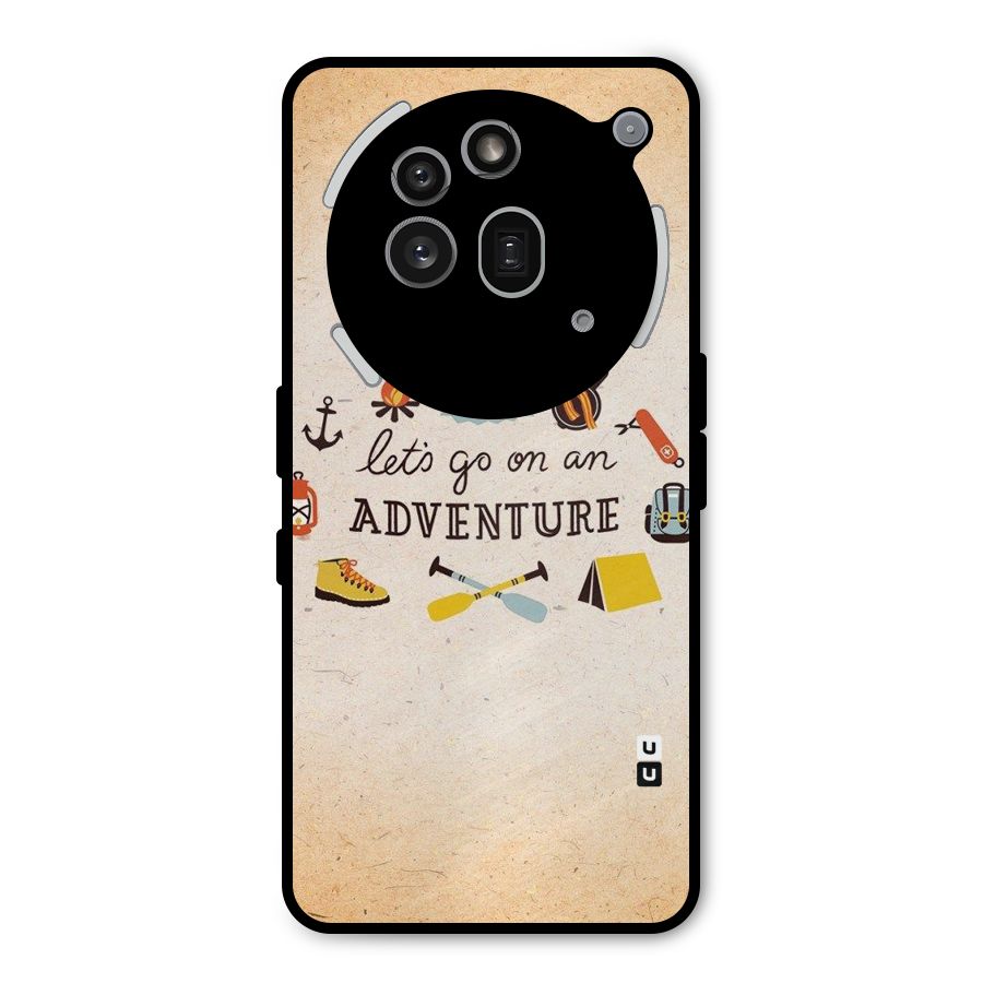 Lets Adventure Life Metal Back Case for Nothing Phone 3a Pro