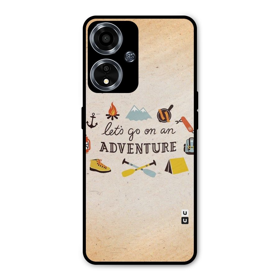 Lets Adventure Life Metal Back Case for Oppo A59