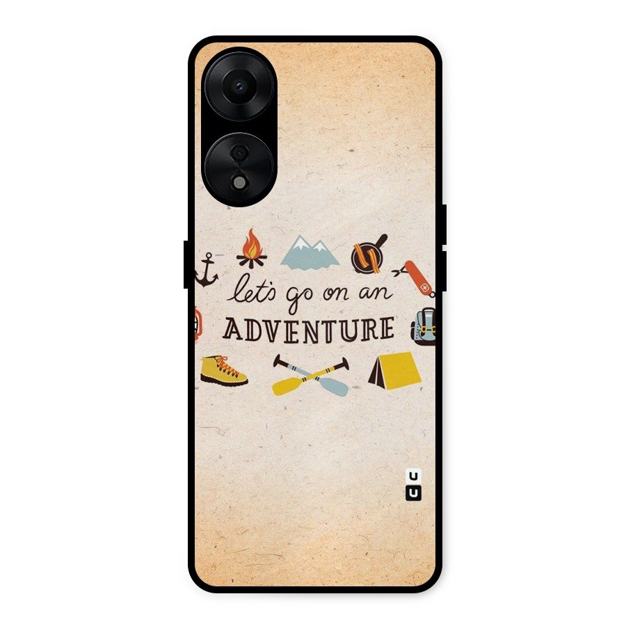Lets Adventure Life Metal Back Case for Oppo A78 5G