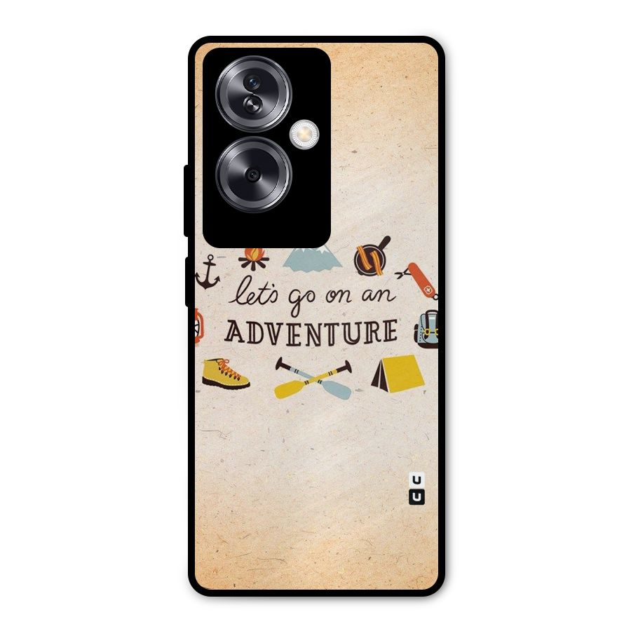 Lets Adventure Life Metal Back Case for Oppo A79 5G