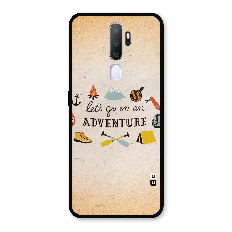 Lets Adventure Life Metal Back Case for Oppo A9 (2020)