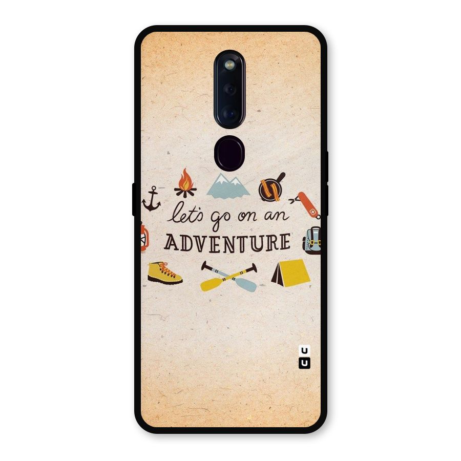 Lets Adventure Life Metal Back Case for Oppo F11 Pro
