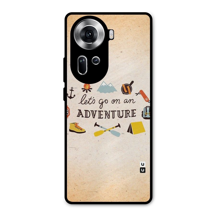 Lets Adventure Life Metal Back Case for Oppo Reno11 5G