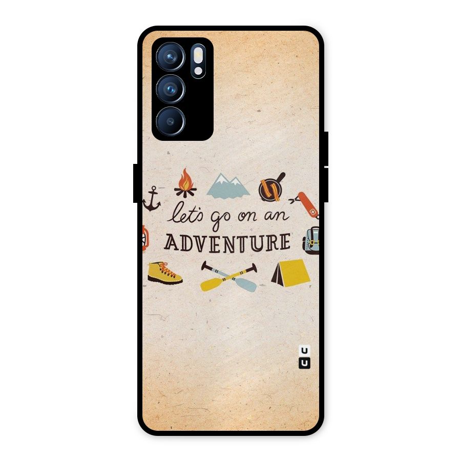 Lets Adventure Life Metal Back Case for Oppo Reno6 5G