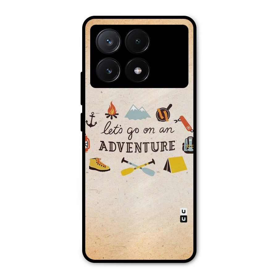 Lets Adventure Life Metal Back Case for Poco X6 Pro