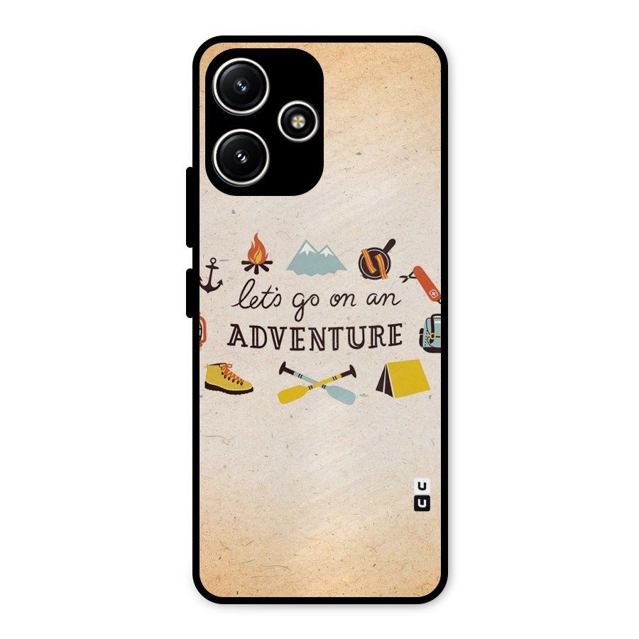Lets Adventure Life Metal Back Case for Redmi 12 5G