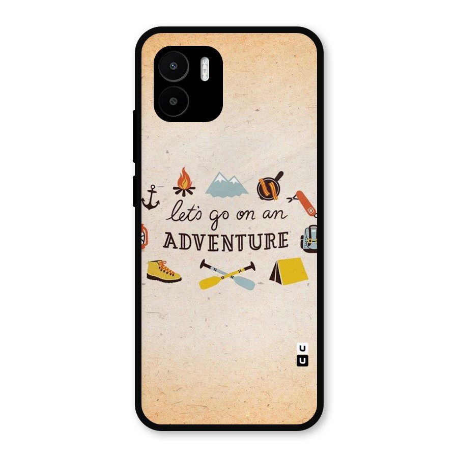 Lets Adventure Life Metal Back Case for Redmi A2