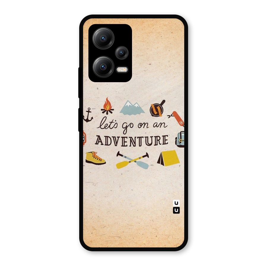 Lets Adventure Life Metal Back Case for Redmi Note 12 5G