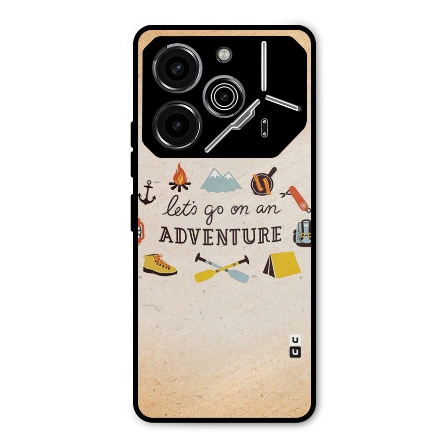 Lets Adventure Life Metal Back Case for Tecno Pova 6 Pro