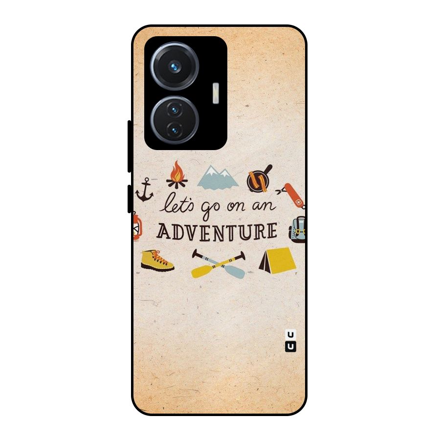 Lets Adventure Life Metal Back Case for Vivo T1 44W