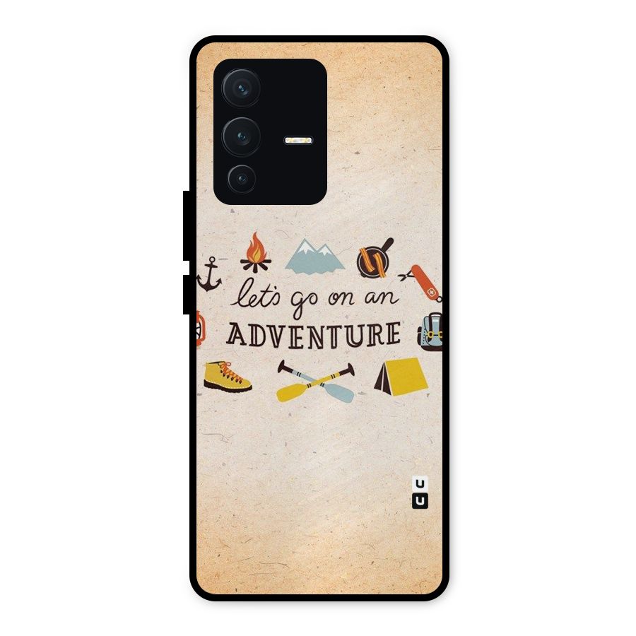 Lets Adventure Life Metal Back Case for Vivo V23 5G