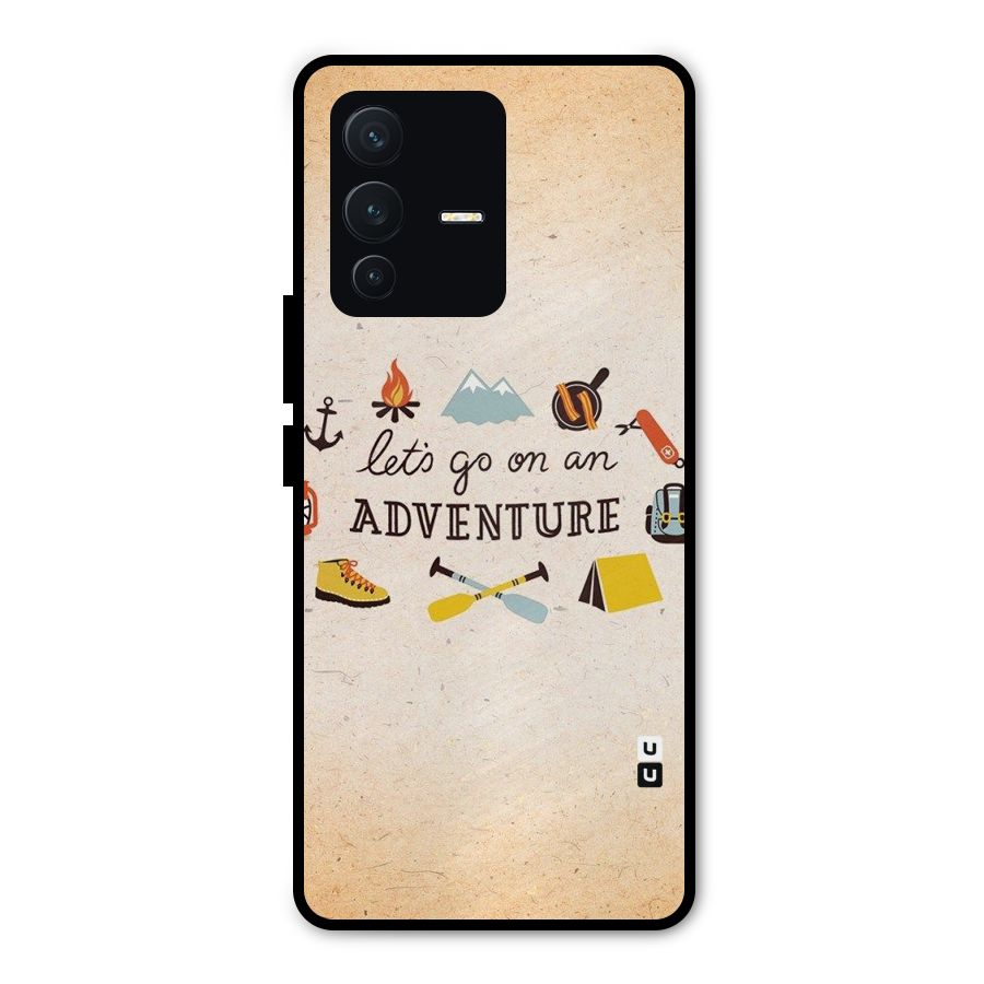 Lets Adventure Life Metal Back Case for Vivo V23 Pro