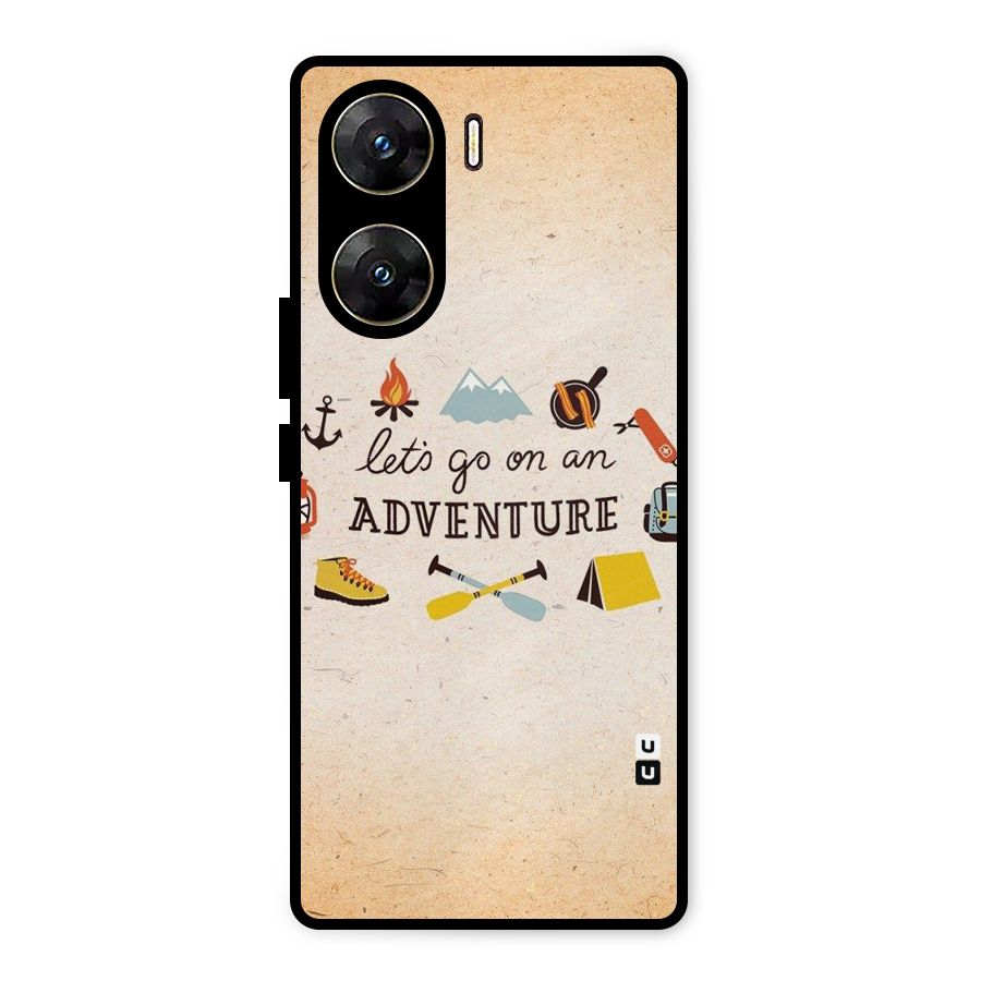 Lets Adventure Life Metal Back Case for Vivo V29e