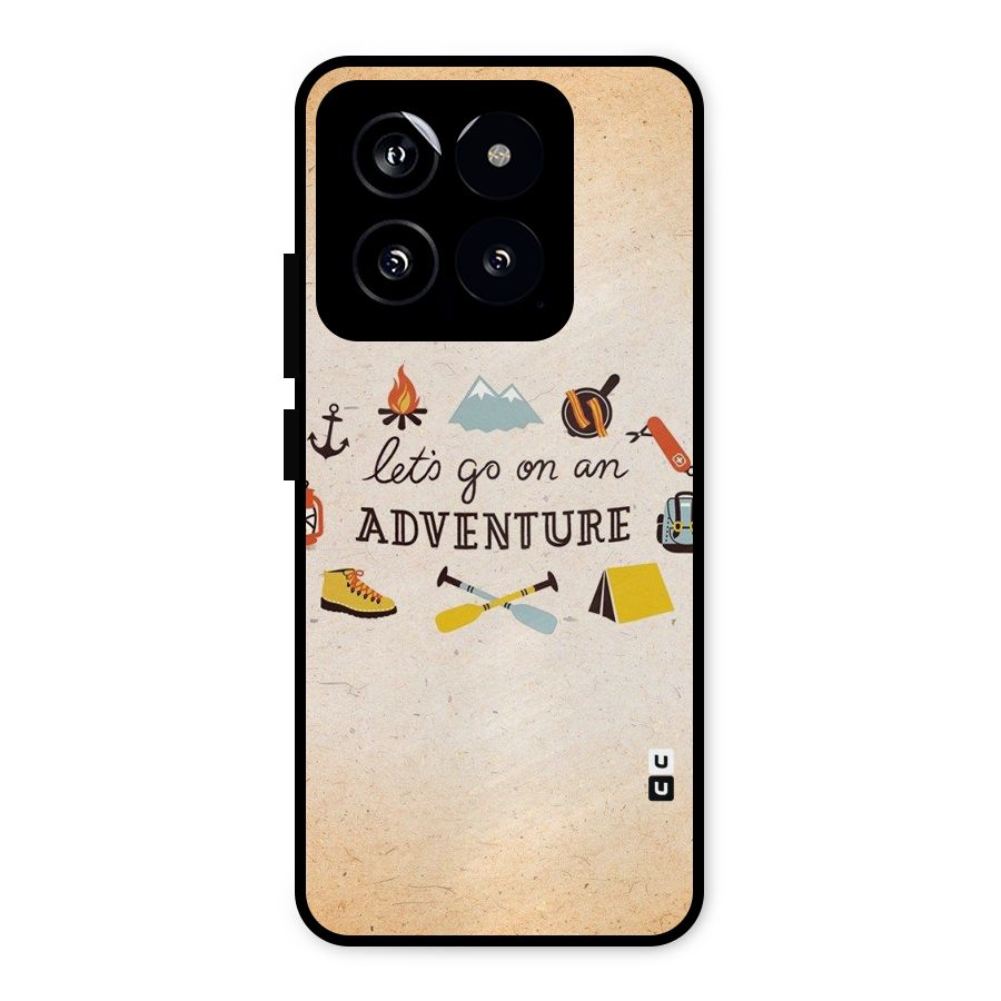 Lets Adventure Life Metal Back Case for Xiaomi 14