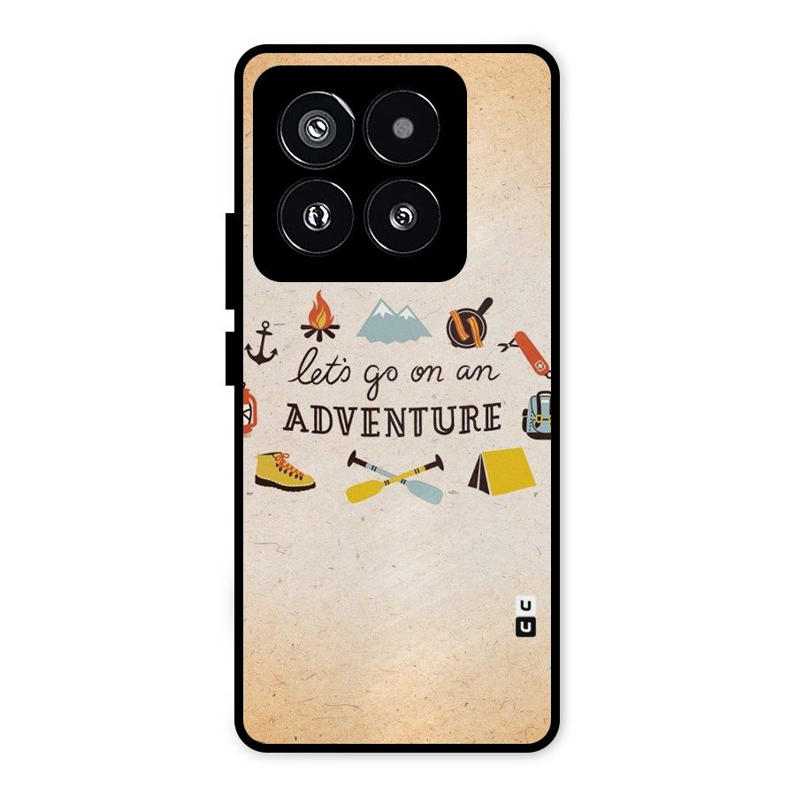 Lets Adventure Life Metal Back Case for Xiaomi 14 Pro