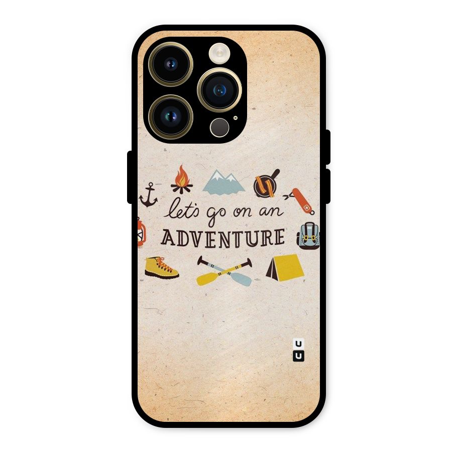 Lets Adventure Life Metal Back Case for iPhone 14 Pro