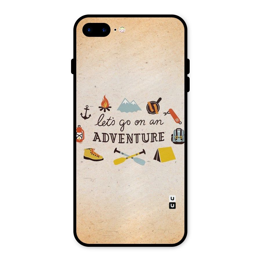 Lets Adventure Life Metal Back Case for iPhone 8 Plus