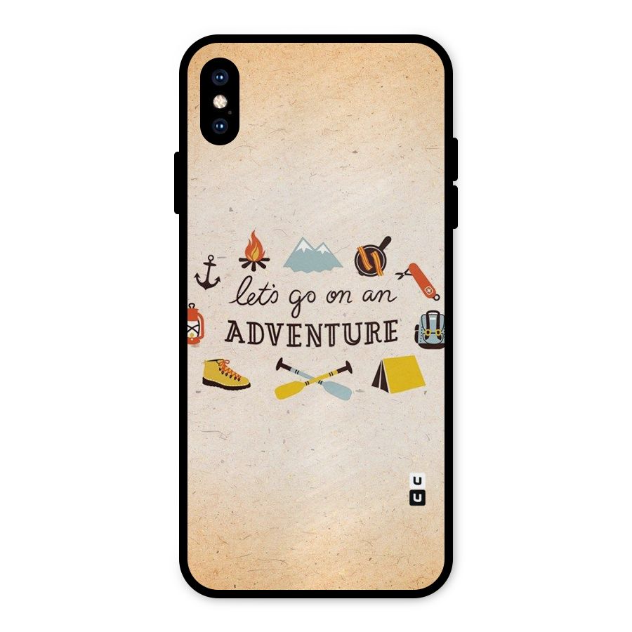 Lets Adventure Life Metal Back Case for iPhone XS Max