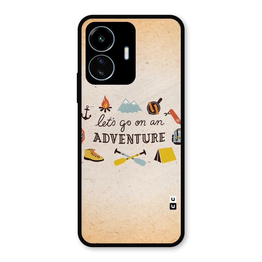 Lets Adventure Life Metal Back Case for vivo iQOO Z6 Lite 5G