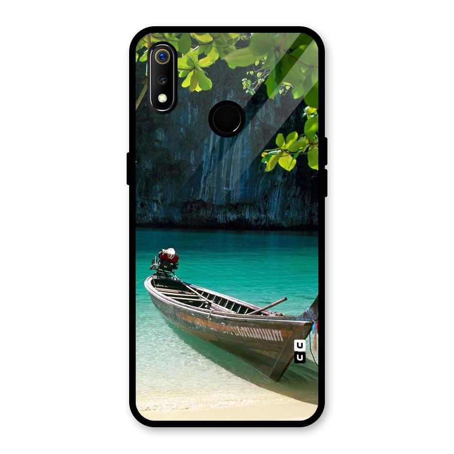 Lets Cross Over Glass Back Case for Realme 3i