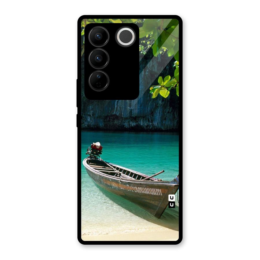 Lets Cross Over Glass Back Case for Vivo V27 Pro