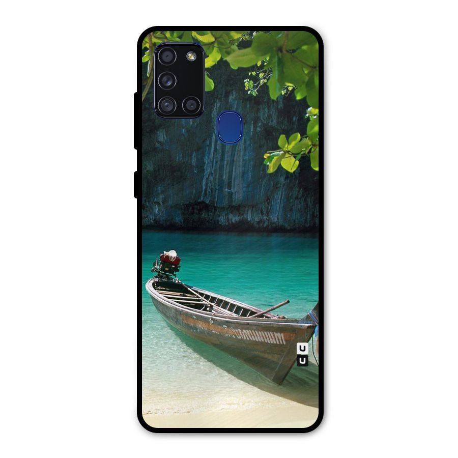 Lets Cross Over Metal Back Case for Galaxy A21s