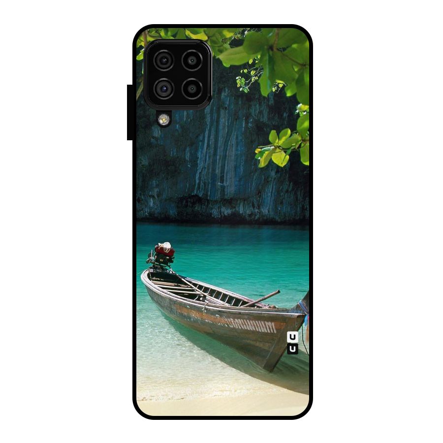 Lets Cross Over Metal Back Case for Galaxy A22 4G