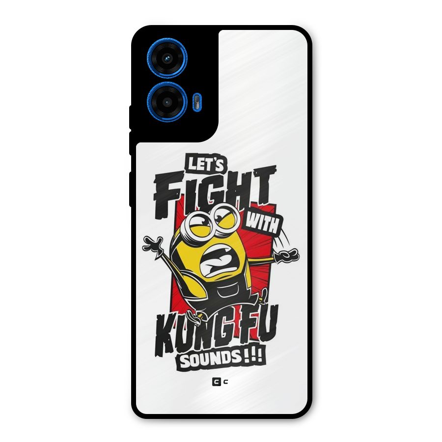 Lets Fight Metal Back Case for Moto G45