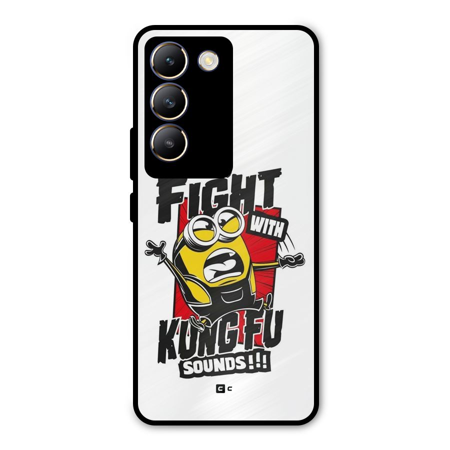 Lets Fight Metal Back Case for Vivo T3 5G