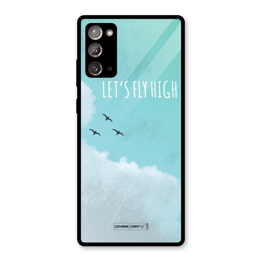 Lets Fly High Glass Back Case for Galaxy Note 20