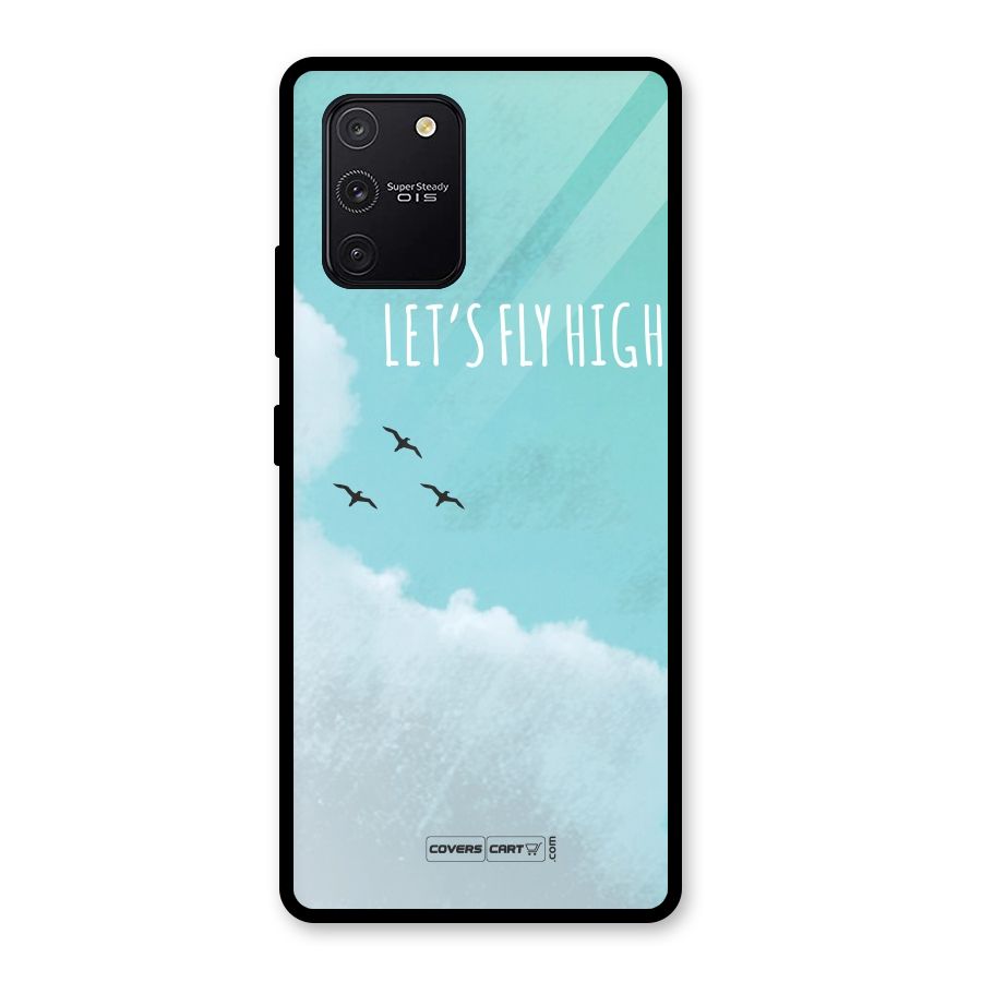 Lets Fly High Glass Back Case for Galaxy S10 Lite