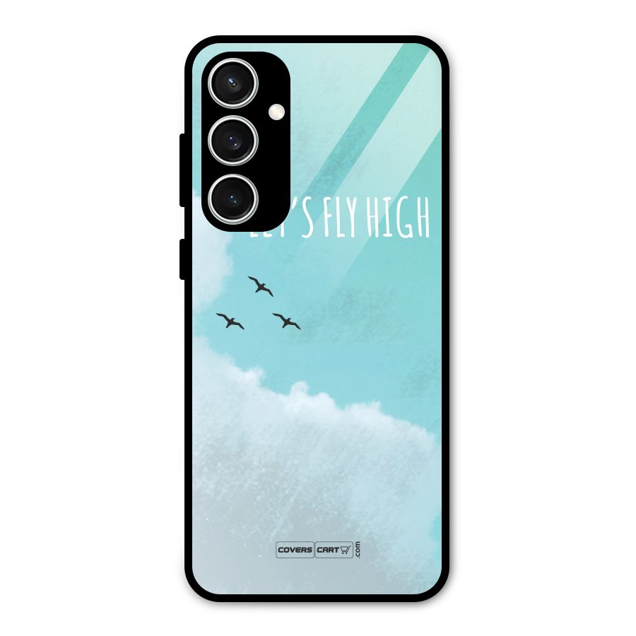 Lets Fly High Glass Back Case for Galaxy S23 FE