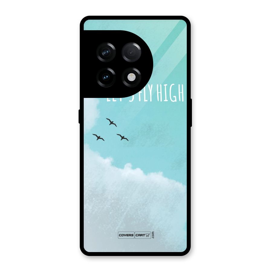Lets Fly High Glass Back Case for OnePlus 11R