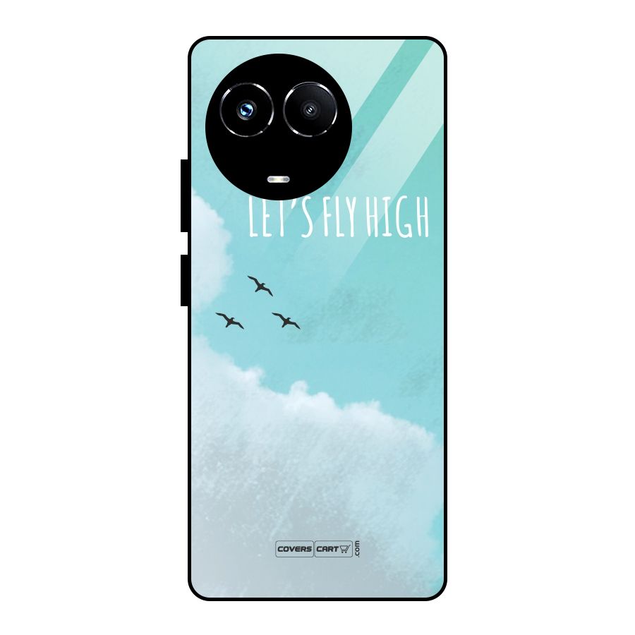 Lets Fly High Glass Back Case for Realme Narzo 60X
