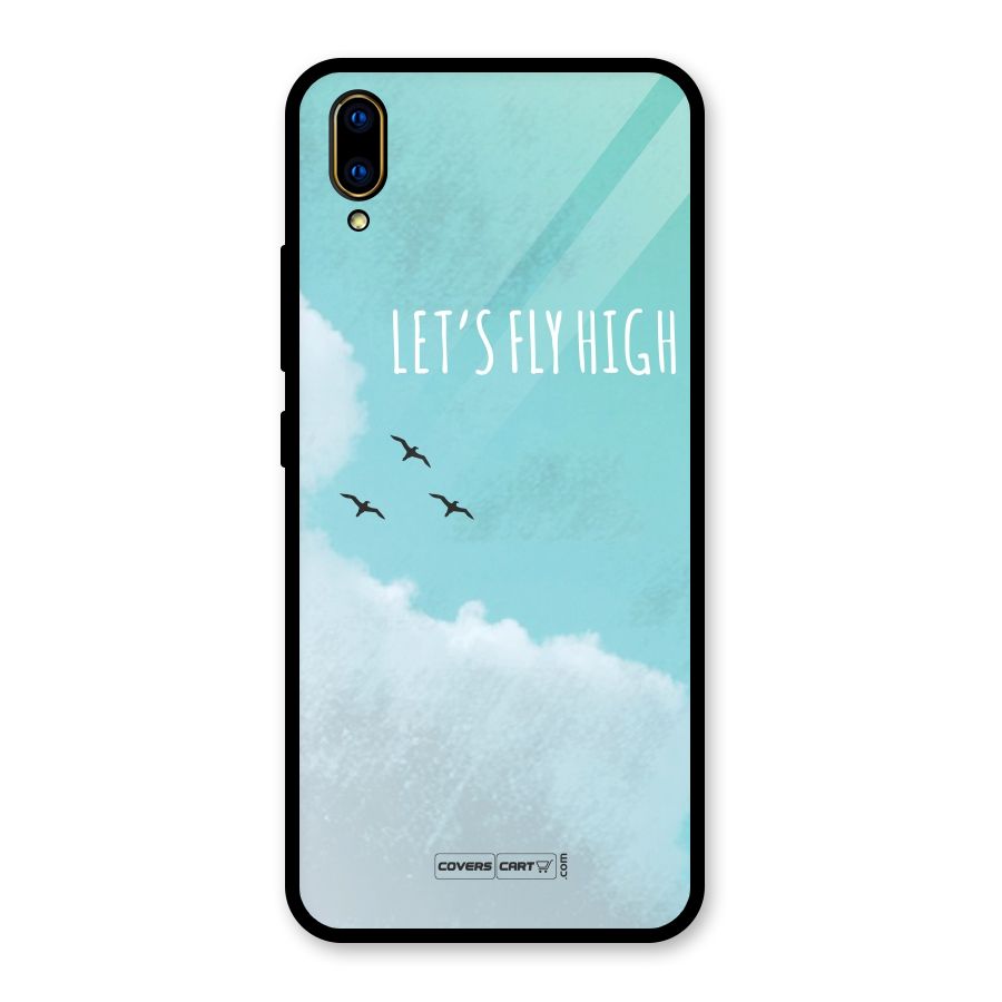Lets Fly High Glass Back Case for Vivo V11 Pro