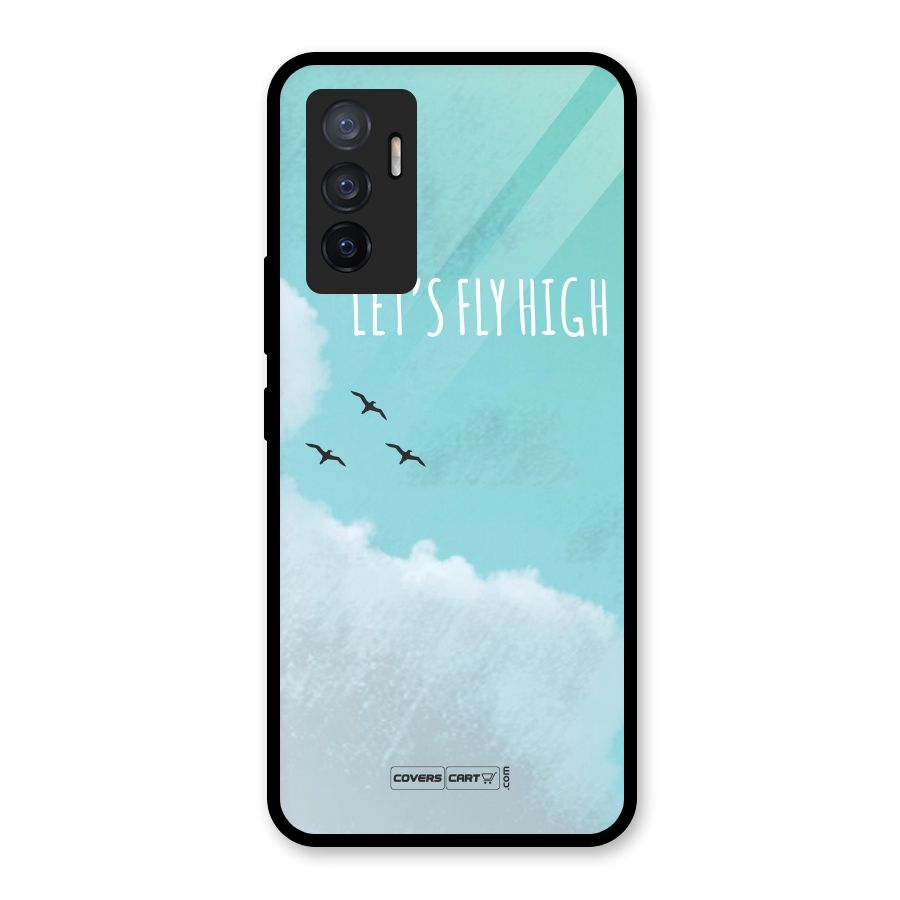 Lets Fly High Glass Back Case for Vivo V23e