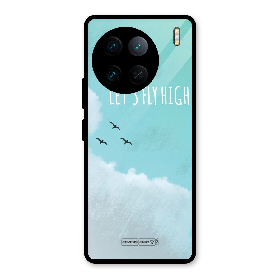 Lets Fly High Glass Back Case for Vivo X90 Pro