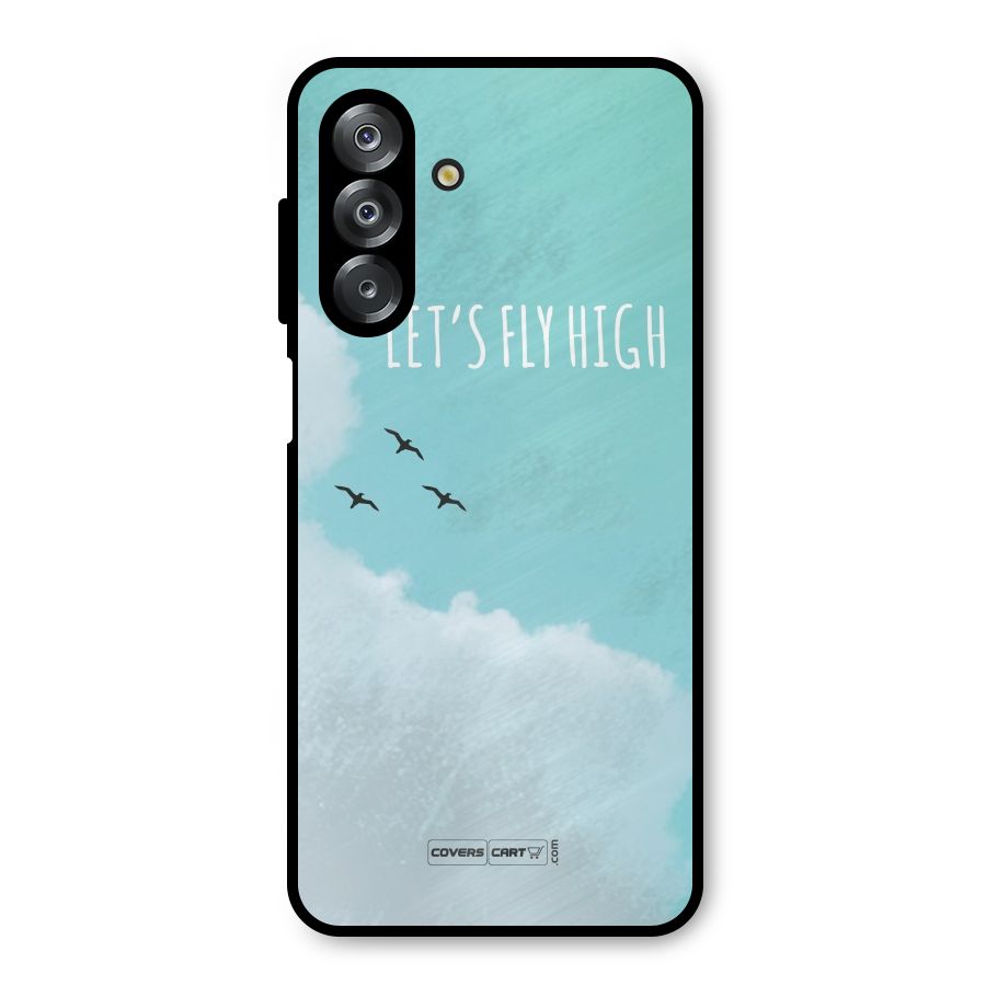 Lets Fly High Metal Back Case for Galaxy A26