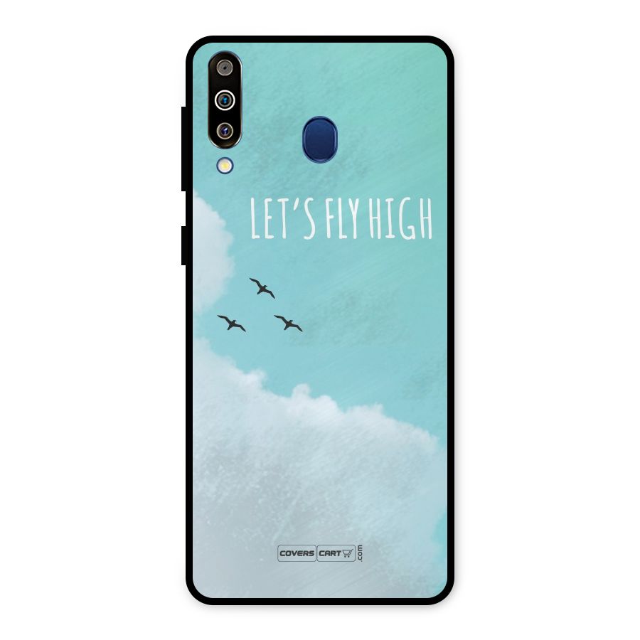 Lets Fly High Metal Back Case for Galaxy M30