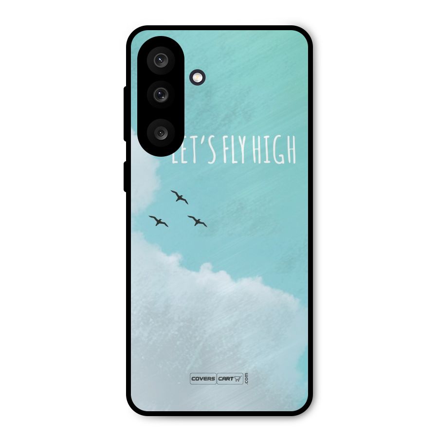 Lets Fly High Metal Back Case for Galaxy M56