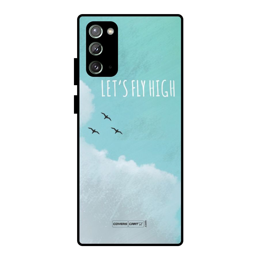 Lets Fly High Metal Back Case for Galaxy Note 20