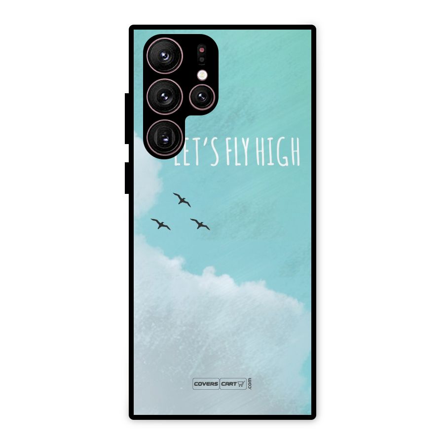 Lets Fly High Metal Back Case for Galaxy S22 Ultra 5G