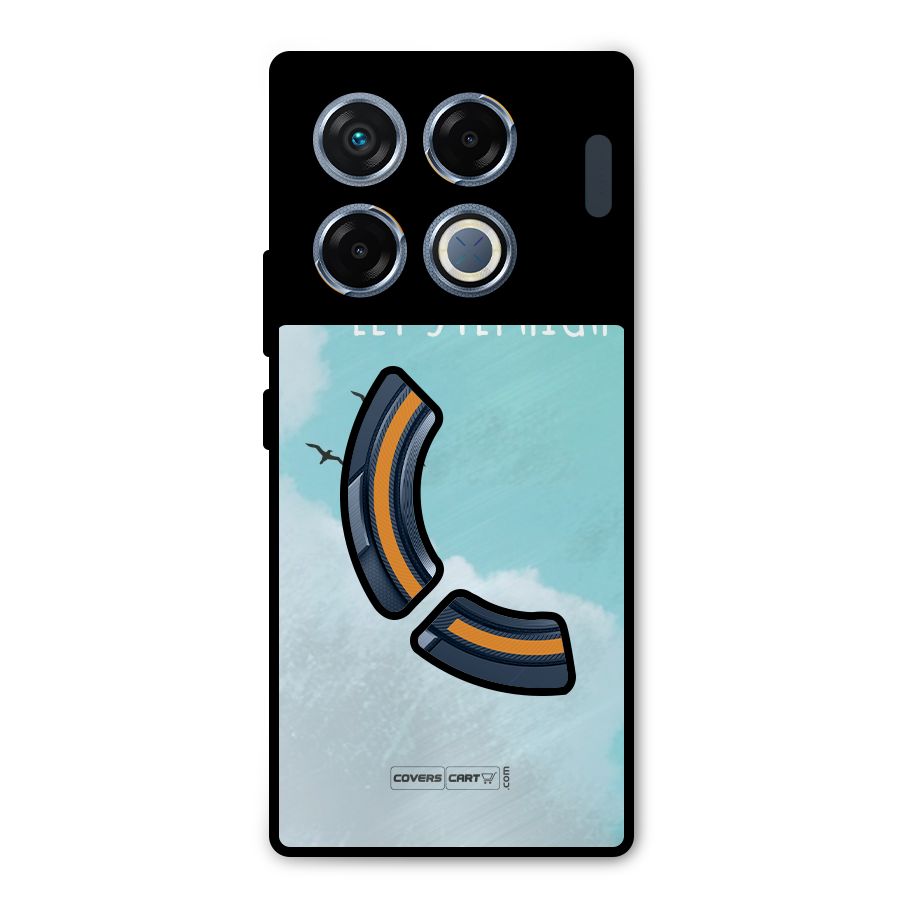 Lets Fly High Metal Back Case for Infinix GT 20 Pro