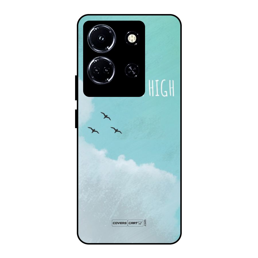 Lets Fly High Metal Back Case for Infinix Note 30 5G